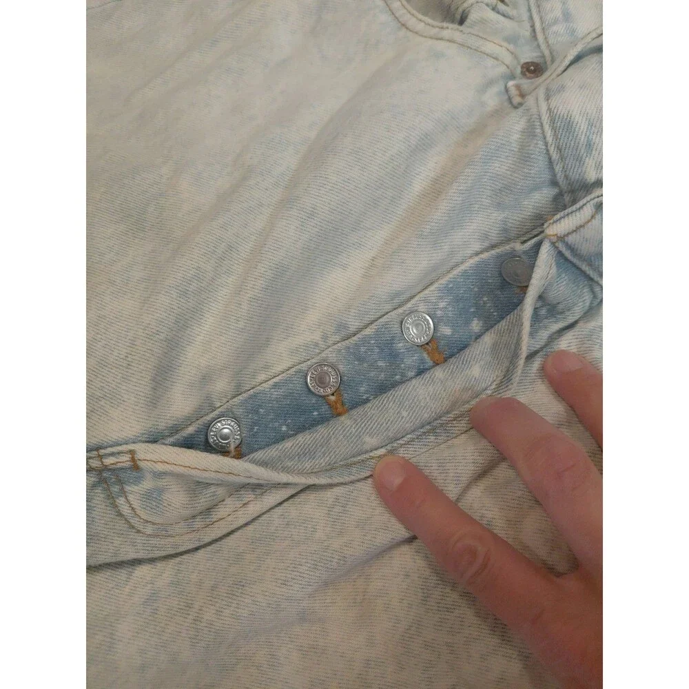 Levi's Acid Wash Jeans 501-0108 Botton Fly 36x31 Made in USA